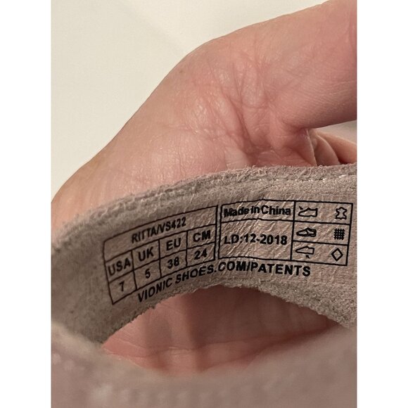 Vionic Ritta Gladiator Hook & Loop Suede Strappy Sandal Women's 7 Comfort Shoes - Picture 8 of 8